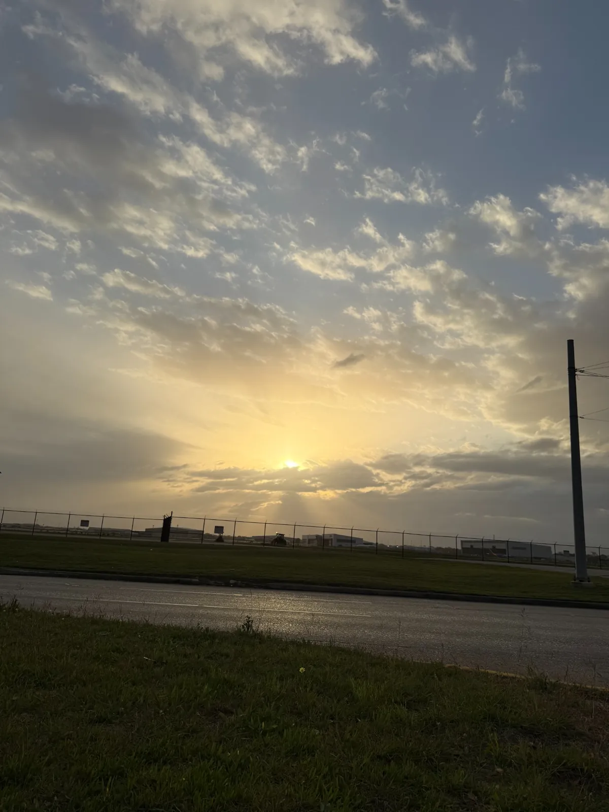 Sunrise near Pasadena / Hobby area